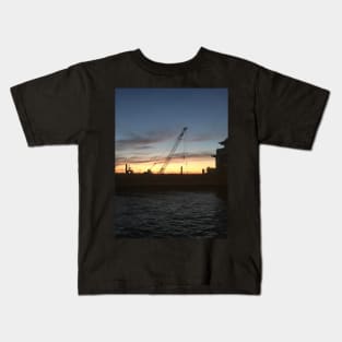 Sunset in New York City Kids T-Shirt